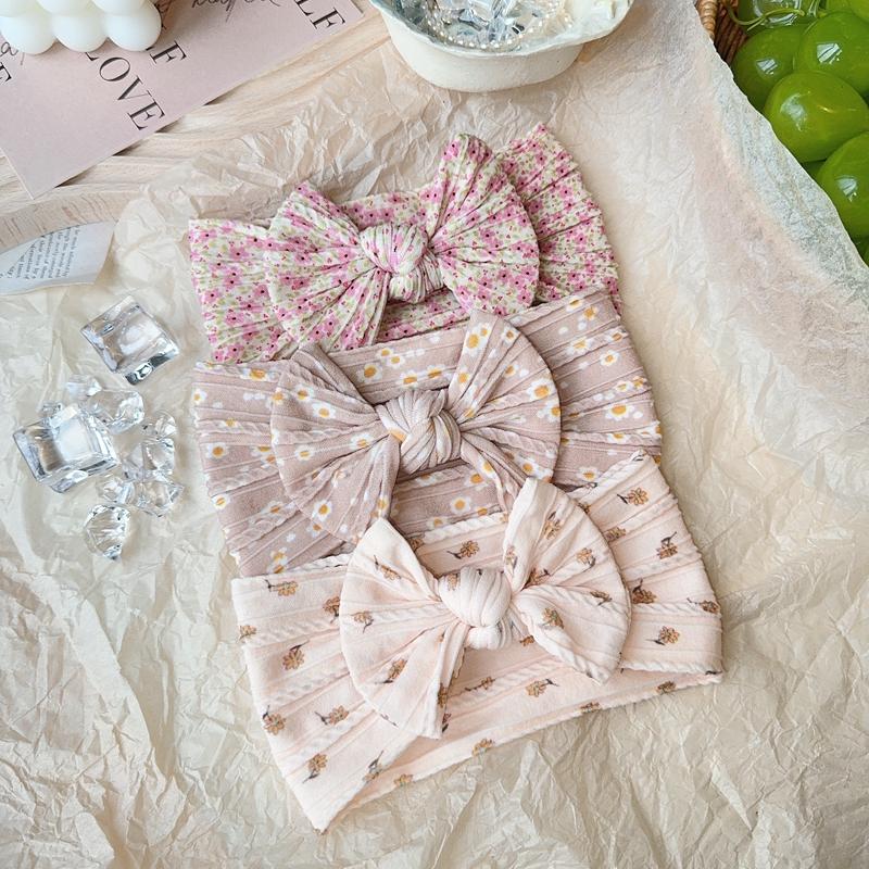 3 шт. Повязки на голову с бантами для маленькой девочки, повязка-тюрбан для новорожденного, аксессуар для волос, детская повязка для волос, уличная повязка на голову для малышей и детей, аксессуары для волос