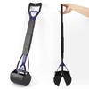 Pooper Scooper Long Handle No Touch Waste Pickup Tool for Large Medium Small Dogs Non-Breakable Folding Dog Poop Scooper for Lawn