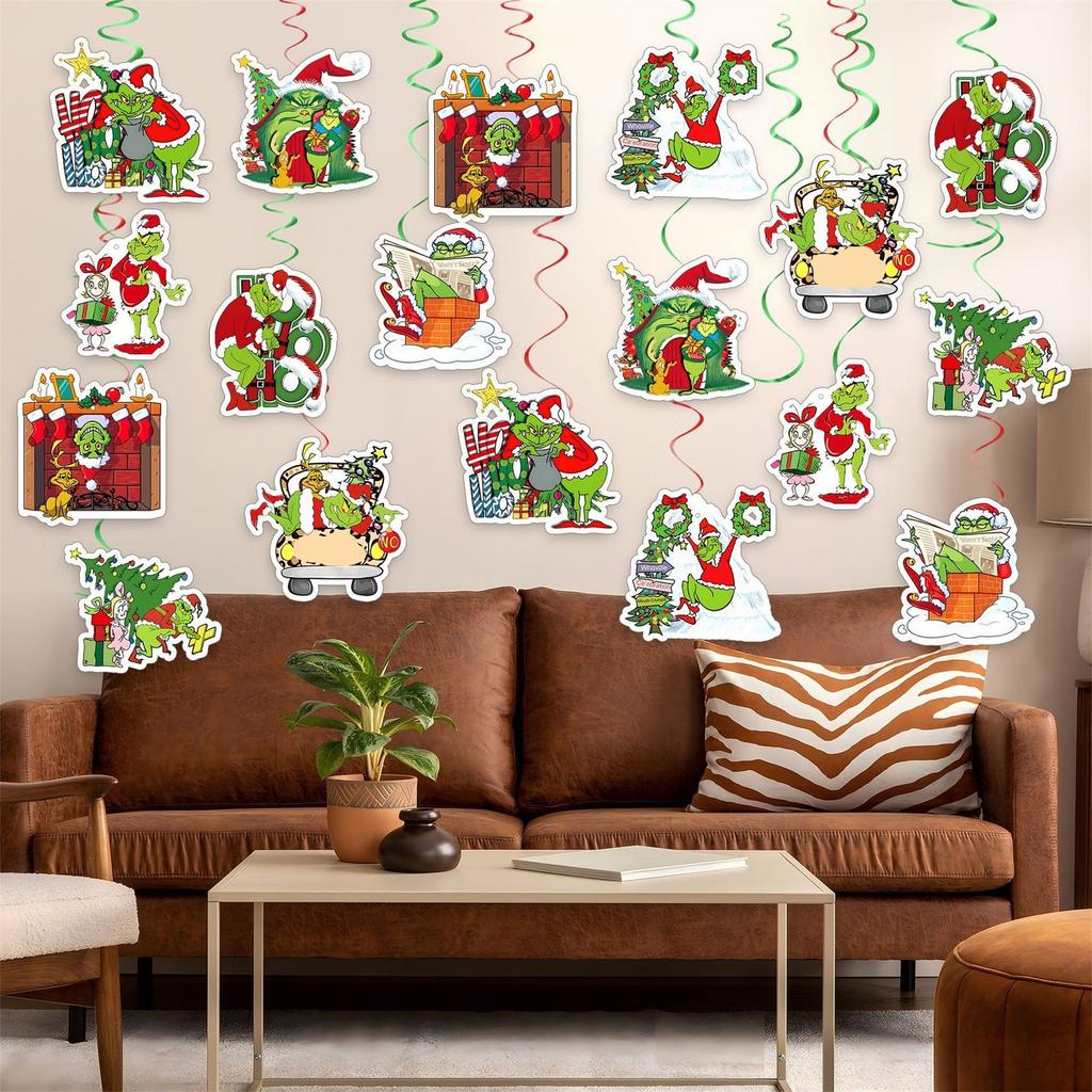 28PCS Christmas Decorations Welcome To The Christmas Decorations Party Supplies Christmas Party Decorations