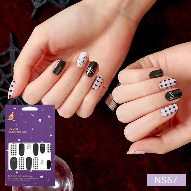 Гламурные наклейки для ногтей с ракушками и глиттером 24 шт. | Самоклеящиеся полоски, Смелый шик, Быстрый 5-минутный маникюр