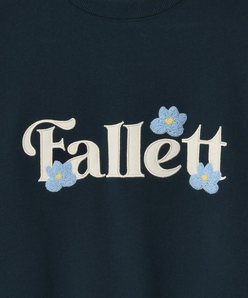 FALLETT Mini Boucle Flower Sweatshirt Navy