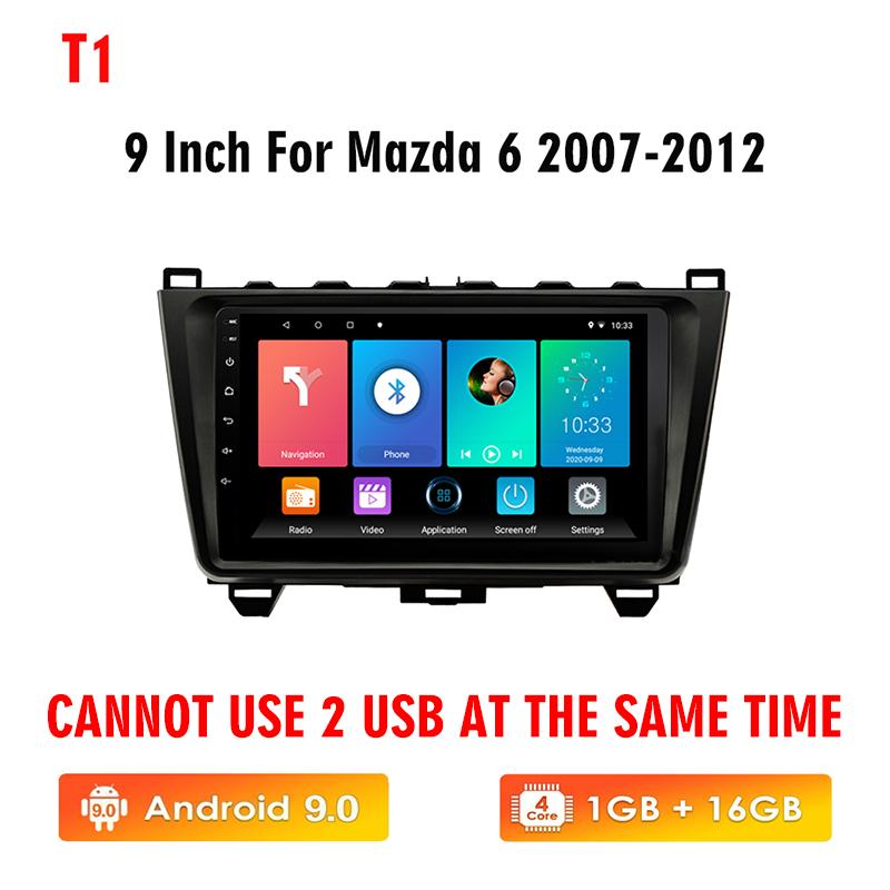 icreative Android Carplay для Mazda 6 2007-2015 Автомобильный радиоприемник Видеоплеер Навигация GPS 2din Мультимедиа Автоматическое радио