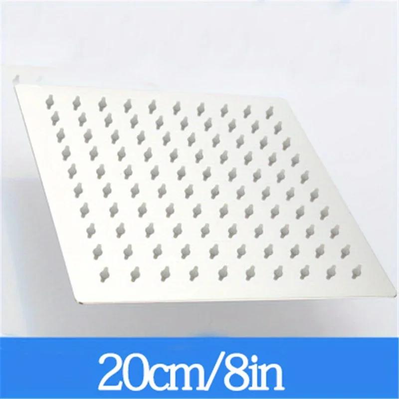 Душевая лейка Ультратонкая Под давлением Водопадный Дождевой душ Аксессуары для ванной комнаты Нержавеющая сталь Верхний распылитель