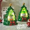 Мини-фигурка рождественской елки, нежные елочные украшения, рождественская ночная иллюминация