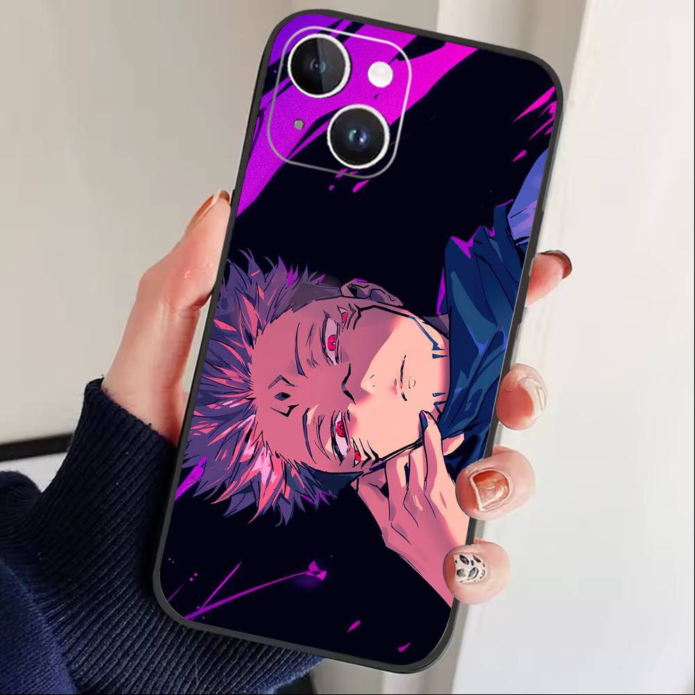 Чехол для телефона Jujutsu Kaisen с изображением Ичиджи для iPhone 17, 16, 15, 14, 13, 12 Plus, Max, мягкий силиконовый, черный