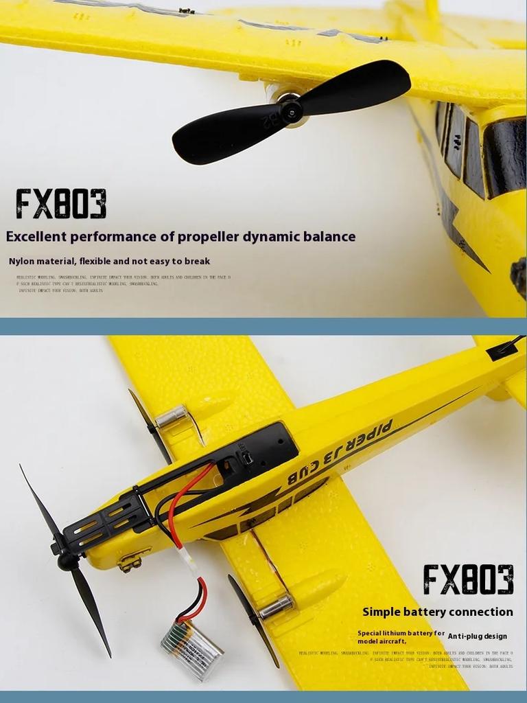 Новый Fx803 радиоуправляемый самолет с фиксированным крылом, пенопластовый слайд, детская модель самолета, игрушечный материал EPP, легко летать, падать и разбиваться