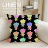 Classic Troll Doll Cushion Cover Linen Decorative Pillowcase Set Pcs x x x Breathable Washable Sofa Cushion Cover