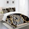 3pcs Luxury Black Geometric Gold Kids Twin Queen King Full Size Duvet Cover Bedding Linen Set 2 Seater Bedspread 200x200 240x220