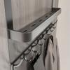 Metal Door Behind Hook 5 Hooks Coat Hat Towel Hanger  Household Organizer Accessories