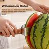 Watermelon Cutter Stainless Steel Melon Cutter Watermelon Slicers Wood Handle Efficient Fruit Cutting Tools