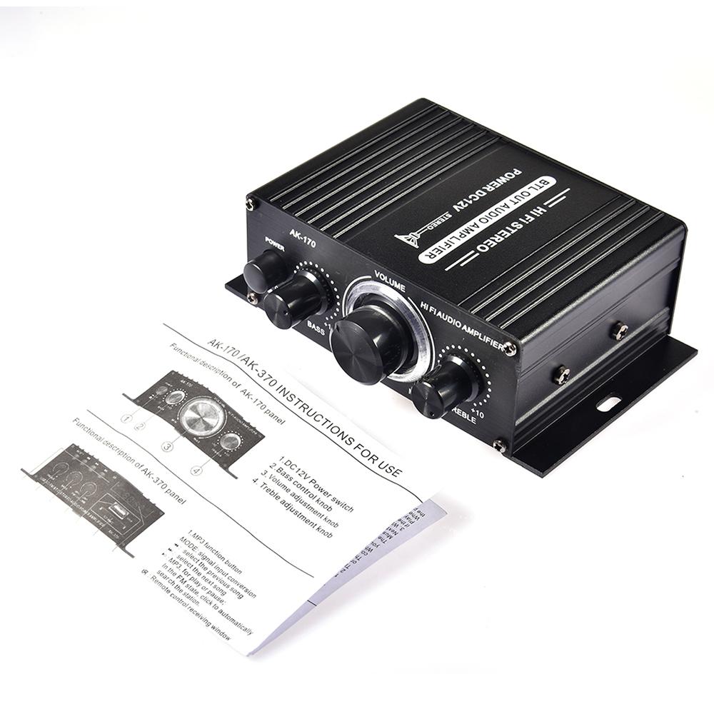 12В Усилитель Hi-Fi Автомагнитола Музыкальный Приемник FM MP3 Усилитель Мощности