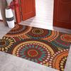 Retro Ethnic Style Carpet Entrance Door Mat Living Room Bedroom Coffee Table Carpet Non-slip Wear-resistant Door Mat