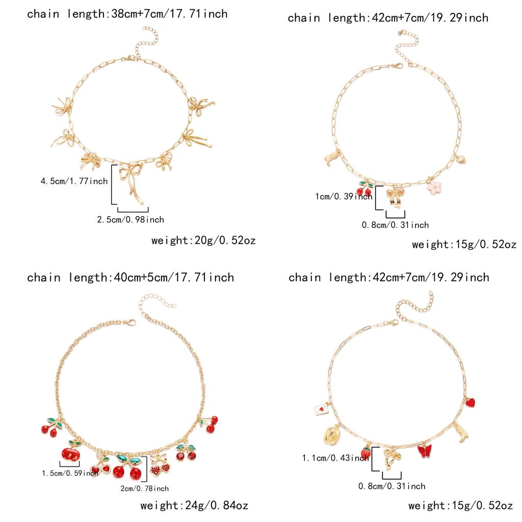 Womens Short Chain Necklace With Butterfly Bow And Pearls For Casual Beach Outfits