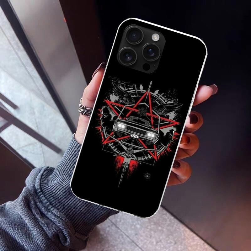 Babaite Supernatural SPN Чехол для телефона Дин и Сэм для iPhone 17 Air 11 13 Mini 14 15 Plus 16 12 Pro Max 16E SE 7 8 Узор Мягкий T