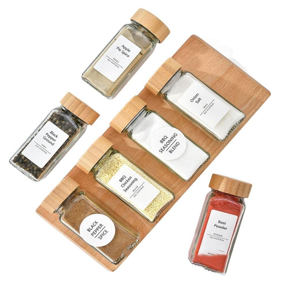 Стеклянная бутылка для специй квадратная бутылка для приправ герметичный контейнер для хранения перца шкаф