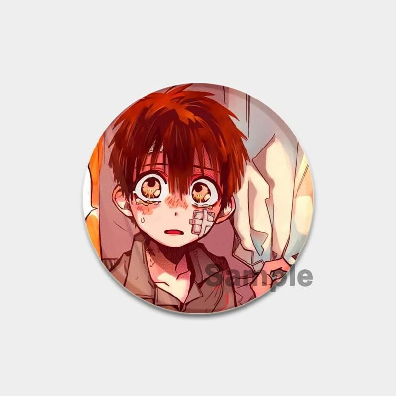 58 мм значки в стиле аниме Hanako Kun на унитаз, аксессуары для рюкзака NENE, значки манги, булавки, мультяшные броши для одежды, сумка, декор, подарки