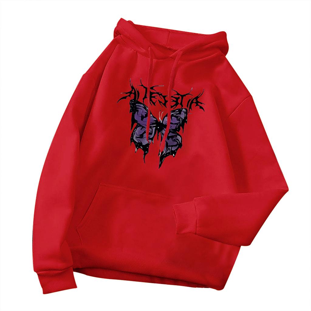 Модные женские повседневные женские толстовки с длинным рукавом и принтом с капюшоном