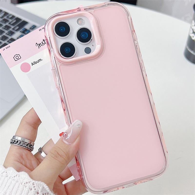 Прозрачный чехол для iPhone с эффектом желе «Волны» для 16 Pro Max, 14, 11 - Совместим с трансграничной внешней торговлей
