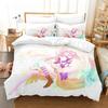 No Game No Life Bedding Set Cartoon Anime Three-piece Set Adult Boys Bedroom Duvet Cover Sets 3D Kawaii Girl