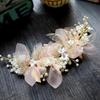 AVILMORE Leaf Pearl Small Flower Motif Headband Wedding Headdress Hair Ornament Recital Hair Accessory Wedding Entrance Ceremony Graduation Ceremony