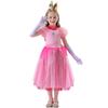 120150C Pink Mario Peach Princess Dress Kids Dress Clothing