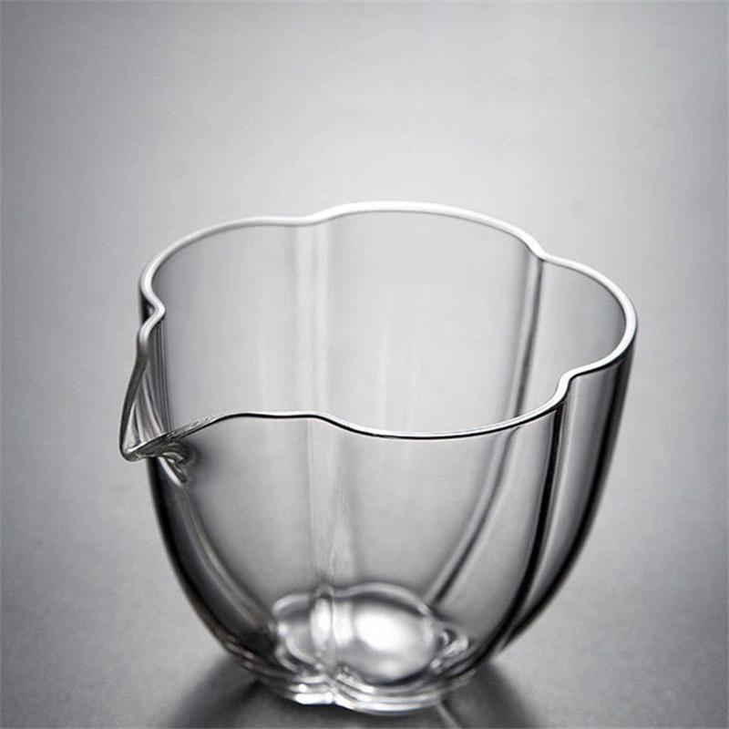 200ml Haitang High Borosilicate Glass Tea Pitcher Fair Mug Heat resistant Chahai Tea Cup Tea Dispenser Kungfu Tea Set Teaware