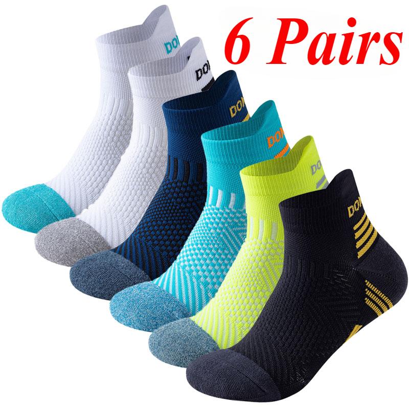 1/6 пар носков для бега, мужские спортивные носки для фитнеса, мягкие, короткие, с низким вырезом, лодочки, дышащие носки