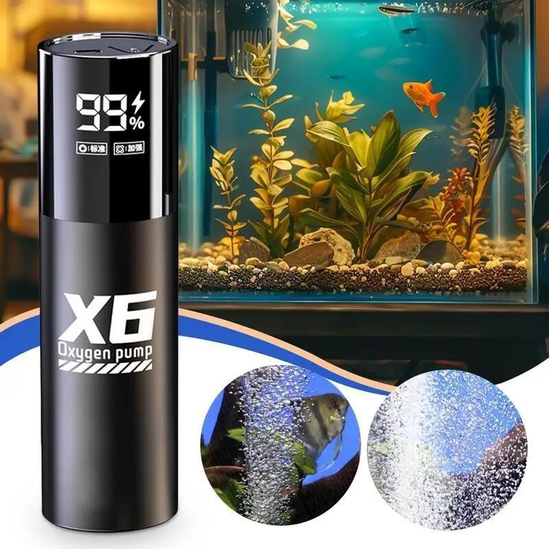 5 Вт USB-насос для аэрации с аккумулятором для рыбалки на открытом воздухе/аквариума, портативный аэратор с временем работы 48 часов для ночной рыбалки