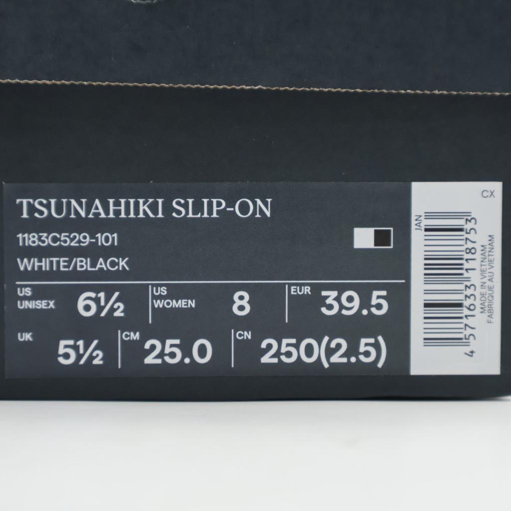 1183C529-101 Onitsuka Tiger Tsunahiki Slip On Белый Черный (Мужской)