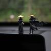 Car Dashboard Ornament Figure Sculpture Waterproof Easy To Clean Dollhouse Statue Office Desk Decoration