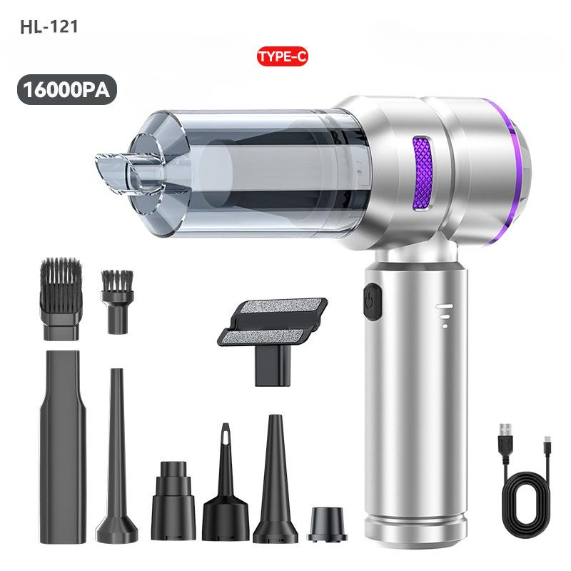 Автомобильный пылесос Бесщеточный Автомобильная беспроводная зарядка Автомобиль Дом Автомобиль Маленький Мини Высокая мощность Воздуходувка для пыли