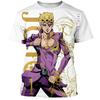 Новые футболки Jojo Bizarre Adventure, аниме, манга, 3D-принт, уличная одежда, мужская и женская мода, большие детские футболки, топы, одежда