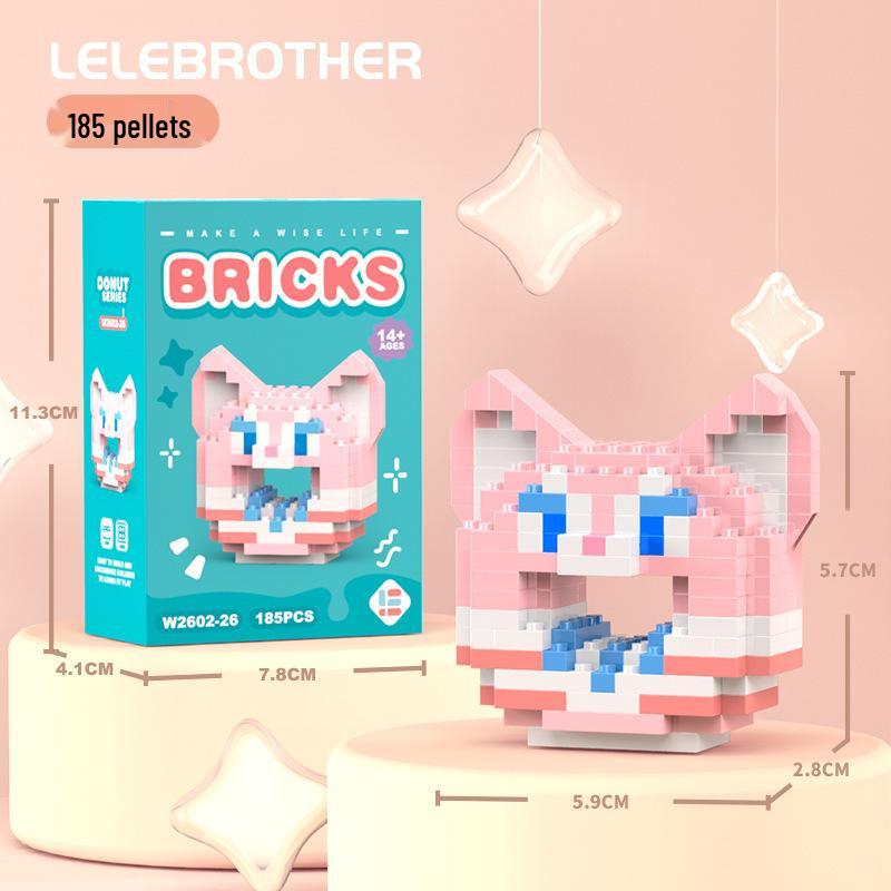 Совместимые с Lego микро строительные блоки мультяшные фигурки - детские развивающие настольные игрушки