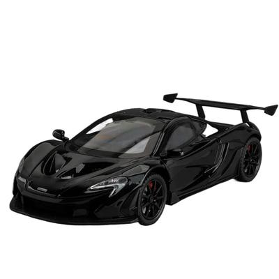 1/24 литой под давлением спортивный автомобиль McLaren P1 GTR, модель игрушечного автомобиля со звуком и светом, металлическая модель суперкара в подарок