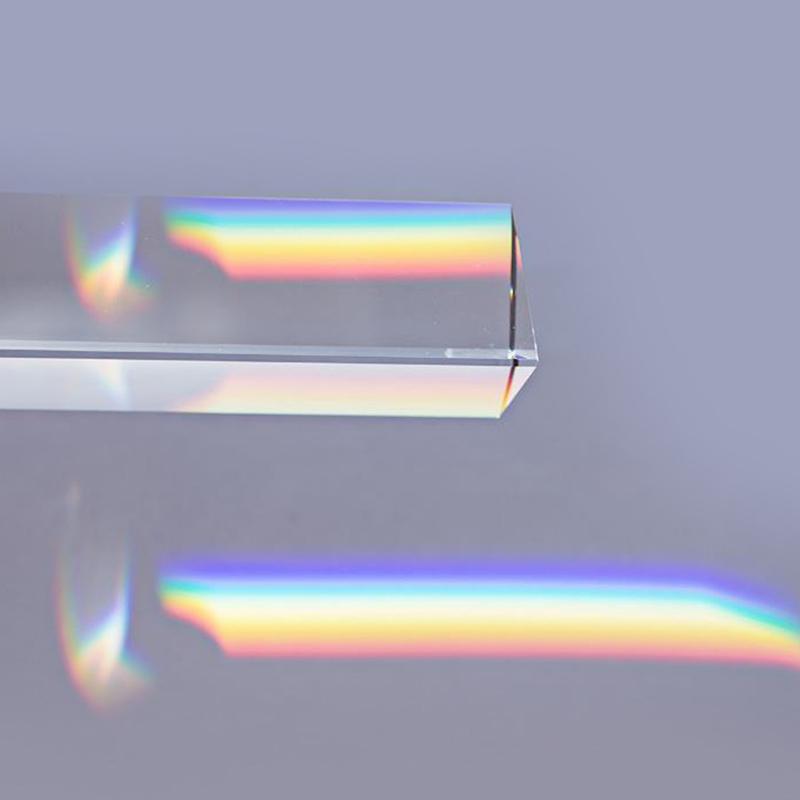 30*30*60Mm Triangular Prism Bk7 Optical Prisms Glass Physics Teaching Refracted