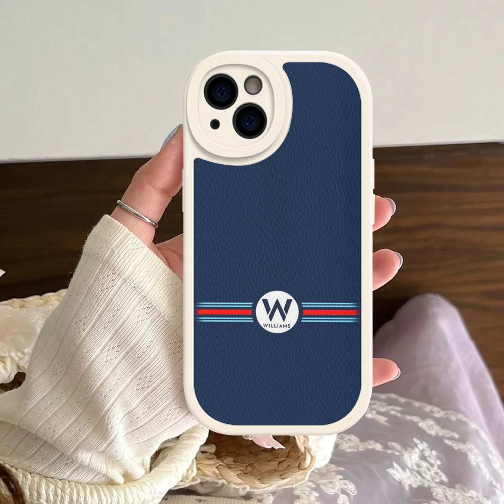 M-Martini Racing Горизонтальная полоска Для IPhone 16 15 14 13 12 11 Pro Max Plus Ударопрочный кожаный мягкий чехол для телефона