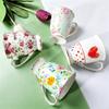 300 мл, кофейная чашка Cafeteira из костяного фарфора, керамическая чашка Taza из фарфора, элегантная кофейная кружка в подарок на свадьбу, королевская чашка для эспрессо