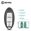 KEYYOU Для Nissan Juke Qashqai X-Trail TIIDA SYLPHY J10 J11 2012-2020 Автомобильный Бесключевой Доступ Умный Дистанционный Ключ 433 МГц Чип 4A 2 Кнопки