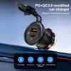 12/24V Dual USB Car Charger Waterproof Fast Quick Charge Adapter 5V 4.2A Phone Charger Socket for Motorcycle Vehicle Boat Truck