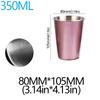 350/500ml 304 Stainless Steel Metal Cup Beer Cups Wine Coffee Household Office Bar Travel Camping Mugs Drinking Coffee Tea Mug