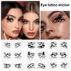 10 пар наклеек для глаз на Хэллоуин, паук, летучая мышь, череп, татуировки на лице, наклейки для женщин, девочек, маскарад, косплей, вечеринка