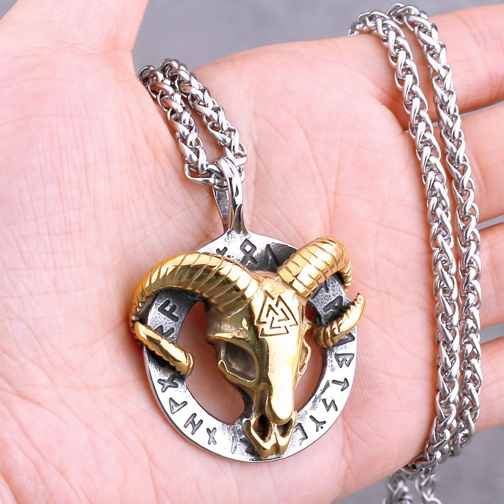Скандинавский Викинг Ворон Дракон Животное Ожерелье Различные Мужские Амулет Одина Подвеска Нержавеющая Сталь Мода Винтажные Украшения