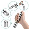 Salt and Pepper Mill Set, Stainless Steel Salt and Pepper Mill, Durable, One-Hand Operation, Salt and Pepper Mill, 2-Pack