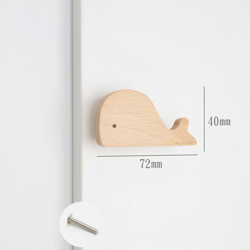 Милые облака, звезды, деревянные ручки для мебели, для шкафов и ящиков, дверные ручки, ручки для кухонных шкафов, деревянные дверные ручки