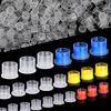 500 Pcs Disposable Tattoo Ink Cups Plastic Tattoo Ink Holder Small Tattoo Ink Cup with Ring Base for Tattoo Artists Studios