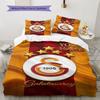 Galatasaray S Custom Name Pattern Bedding,Quilt Set Quilt Cover Pillowcase Home Birthday Gift(1 * duvet cover + 2 * pillowcase, without core)