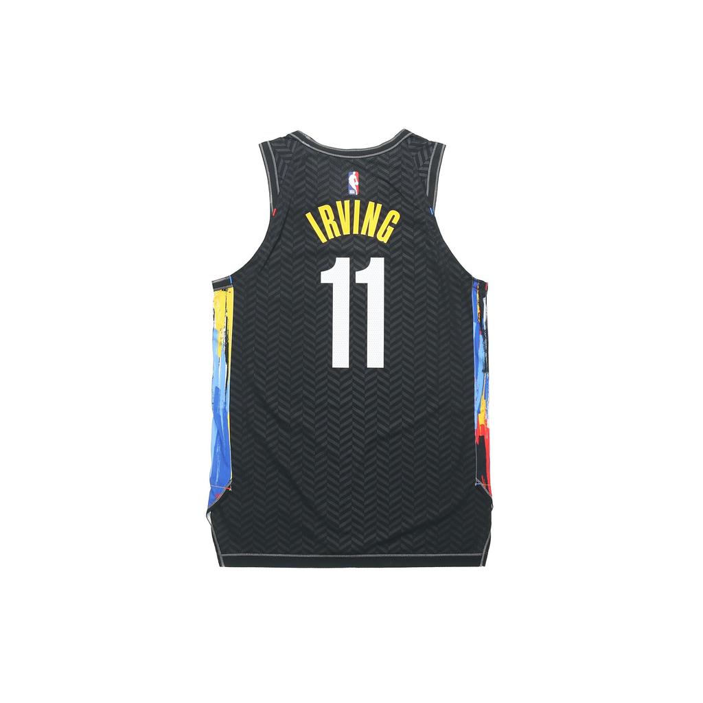 Nike Джерси баскетбольной команды NBA Retro American, AU Player Edition, Nets, Irving No. 11 Мужская футболка черная CN1572-012