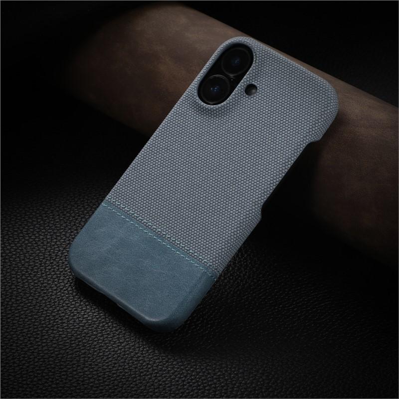 Деловой Кожаный Пришивной Чехол из Нейлоновой Ткани Для Для Iphone 17 Air 16 1 14 13 12 Pro Max Plus Безрамочный Охлаждающий ПК Ударопрочный Чехол