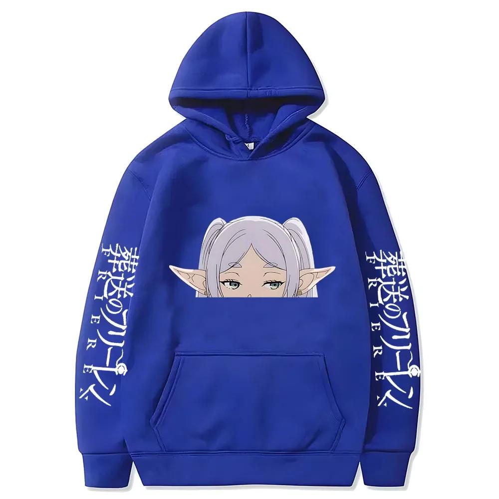 Худи Frieren Beyond Journey's End Женское Мужское Унисекс С Длинным Рукавом Теплое Уличное Осень Зима Харадзюку Толстовки