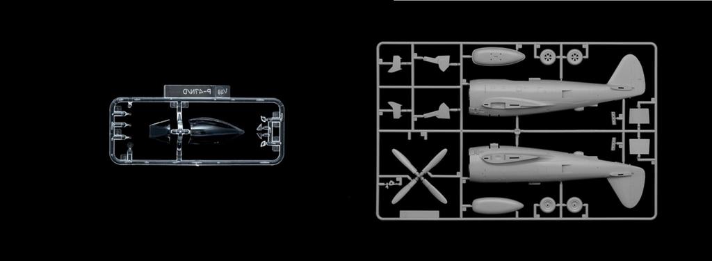 Italeri WW2 American Thunderbolt European Front Plastic Model IT2835 1/48 P-47D (Airplane)